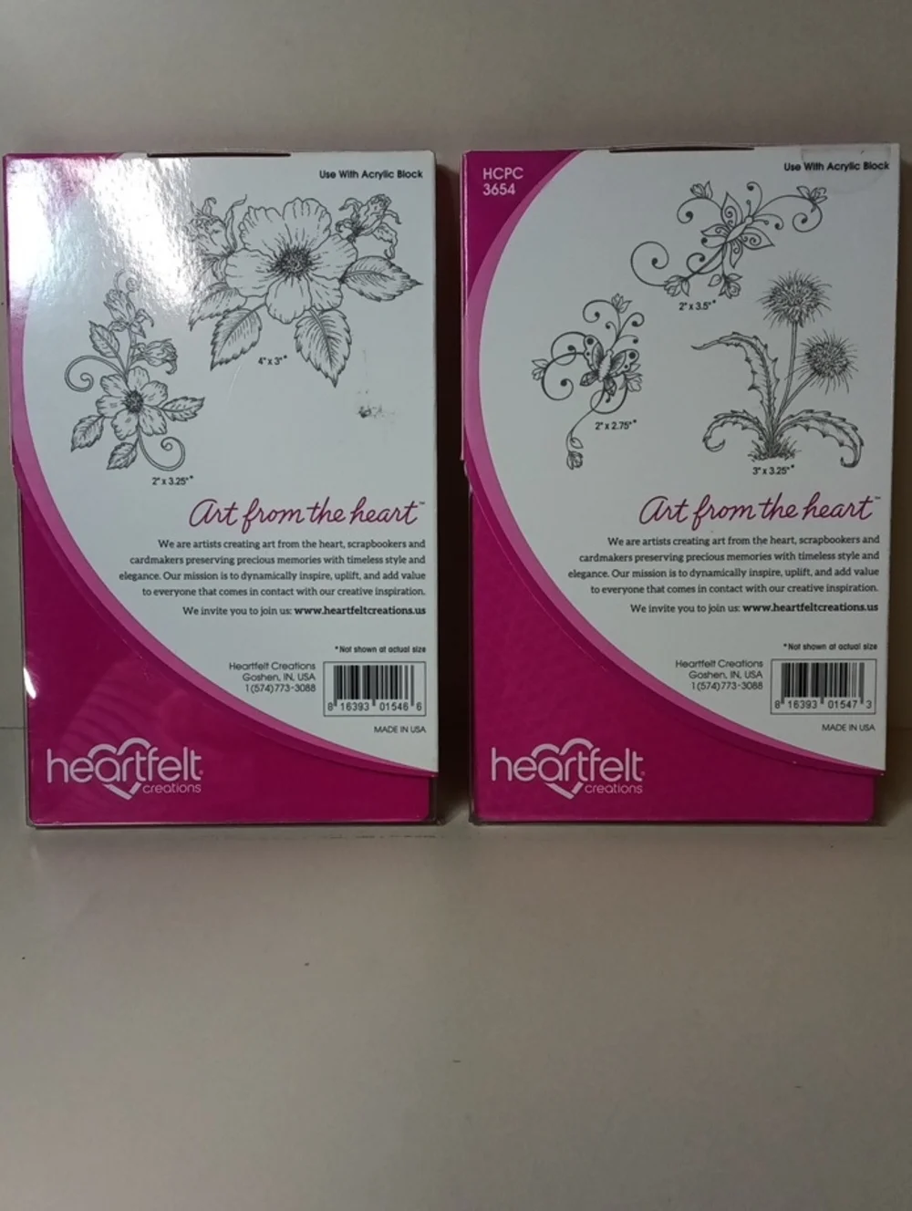 Heartfelt Creations Butterfly Medley Collection - 2 Stamps